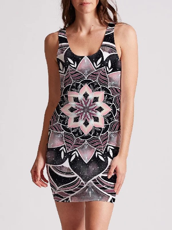 Trendy women’s clothing with a modern twist   Galactic Rose Mini Dress
