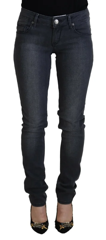 Sustainable fashion for stylish women   Acht  Cotton Skinny Low Waist Women Casual blue Women's Jeans