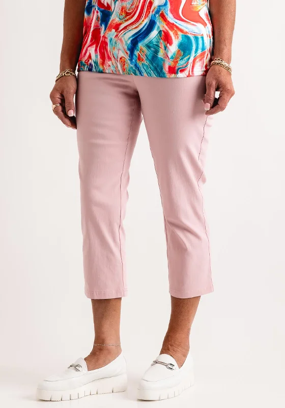 Premium quality women’s clothing at affordable prices   Natalia Collection Slim Leg Cropped Trousers, Light Pink