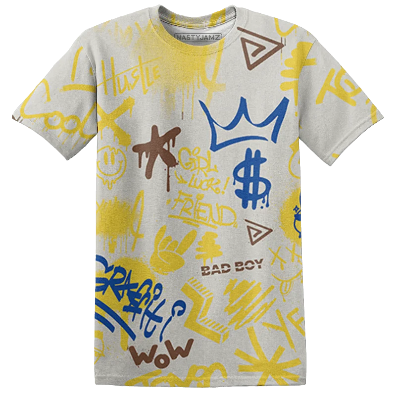 Affordable stylish women’s fashion collection   NastyJamz Low OG Canary TVSC 1s T Shirt Match Graffiti King 3D All-Over Print Doodle Style