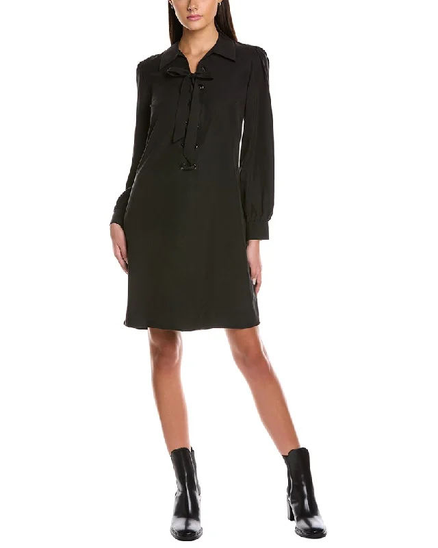 Chic, modern fashion for empowered women   Elie Tahari Lace-Up Collar Shift Dress