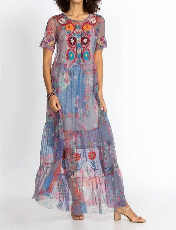 High-quality women’s wear for everyday elegance   Kandence Tiered Mesh Dress in Multi