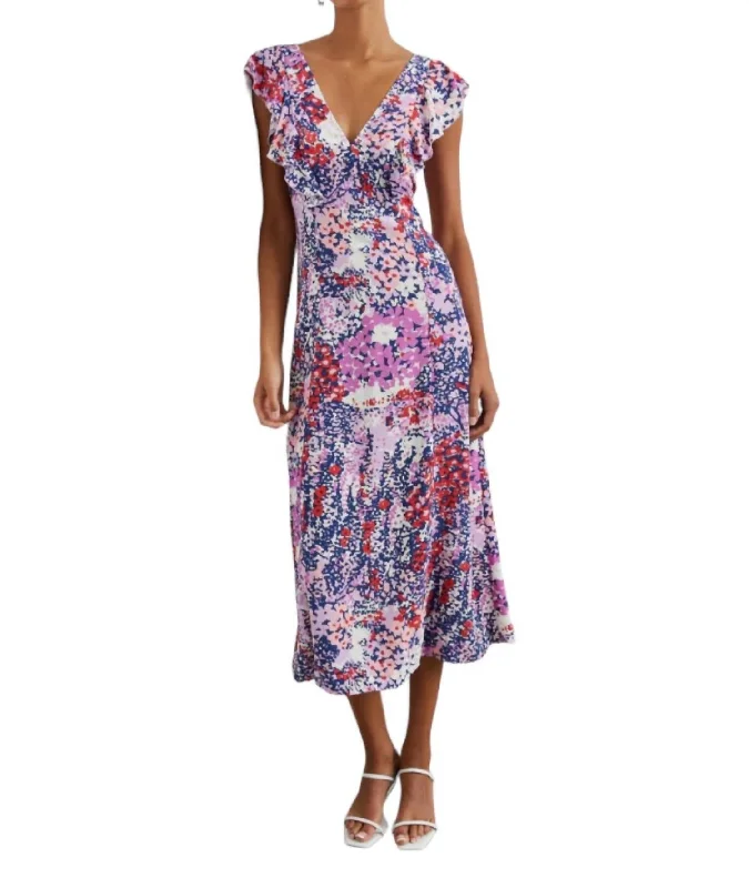 Confidence-boosting clothing for women   Constance Dress In Purple Gardenia
