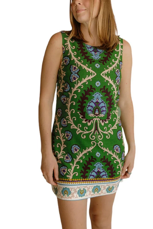 Chic and comfortable clothing for busy women   Easy Shift Dress In Mezzo Tile