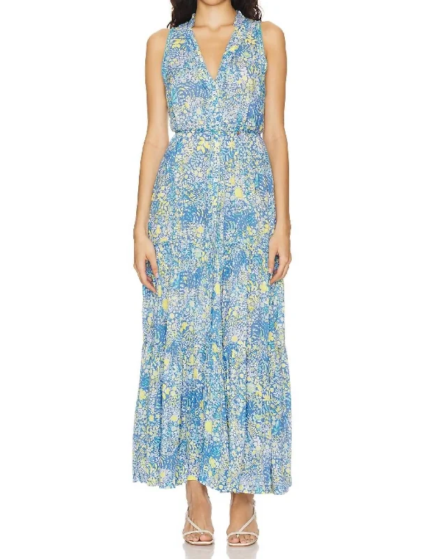 Fashionable women’s clothing that makes you shine   Nana Long Dress In Blue Corolle