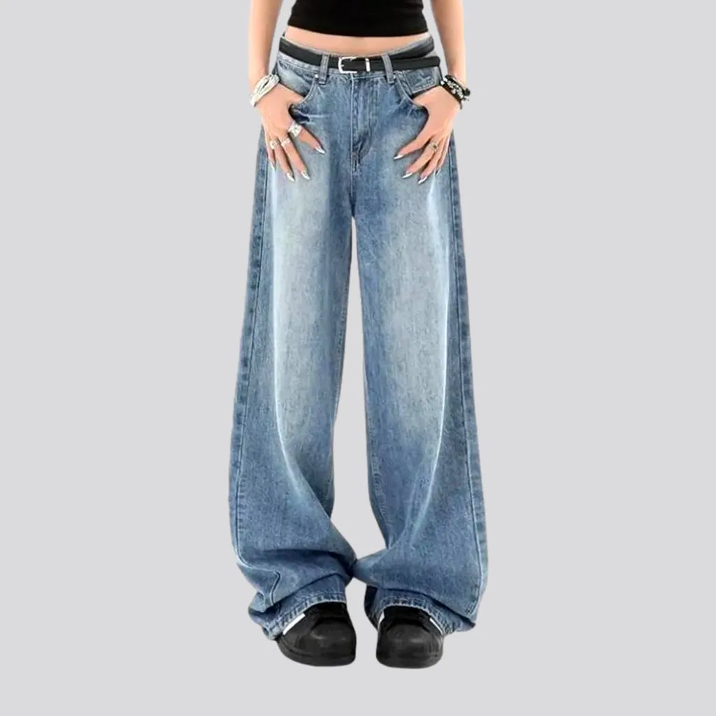 Casual yet chic women’s outfits for work or play   Sanded light-wash jeans
 for women